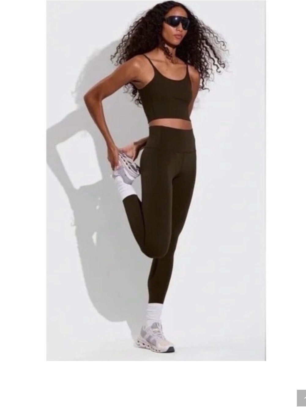 Left on Friday Super Moves 7/8 Leggings in Cold Brew Brown Size Small S